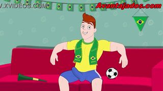 Homo fuckfest at the World Cup with players.