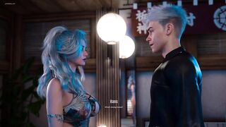 White Hair Gal Wish Relax Her Hawt Body