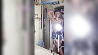 Grwm Rock Gal Dyeing My Hair Blue Dance Party & Washroom Enjoyment (pov)