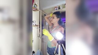 Grwm Rock Gal Dyeing My Hair Blue Dance Party & Washroom Enjoyment (pov)