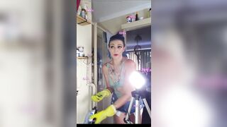 Grwm Rock Gal Dyeing My Hair Blue Dance Party & Washroom Enjoyment (pov)