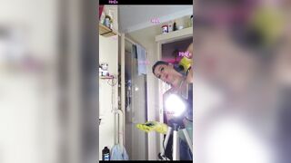 Grwm Rock Gal Dyeing My Hair Blue Dance Party & Washroom Enjoyment (pov)