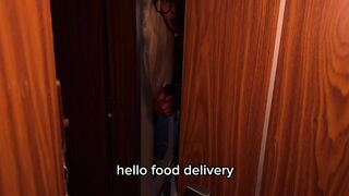 Charming English-speaking Golden-haired Screwed Food Delivery Stud