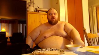 SSBHM Eating corndogs