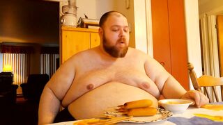SSBHM Eating corndogs