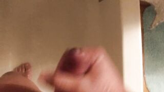 Jacking off and cleaning jock in the shower