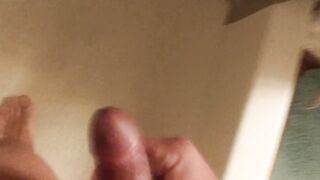 Jacking off and cleaning jock in the shower