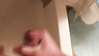 Jacking off and cleaning jock in the shower