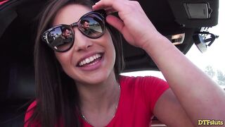 DTFsluts - James Deen bangs Abella's twat hard and unfathomable until this guy cums