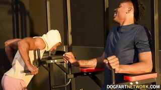 Kay Carter Cucks Her Spouse At The Gym With 2 Hawt Ebony Males