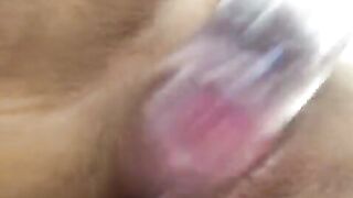 Intensive clitoris rubbing