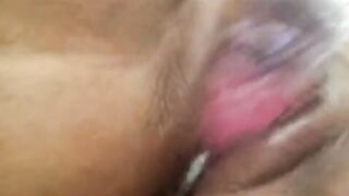 Intensive clitoris rubbing