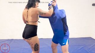 Gutsy Chap Gets Wrestled and Carried by Sexy Muscle Hottie