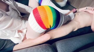 I Sockjob My Stepbrother with Lengthy Socks