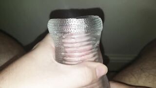Watch-throughout Fleshlight and Cum