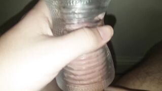 Watch-throughout Fleshlight and Cum