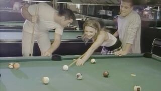 A Dick in the Butt and One in the Throat in the Pool Hall
