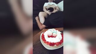 Birthday of a very horny granny 62 years old