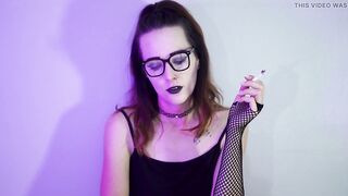 Alt Beauty Smokin' in Fishnets