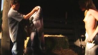 Golden-haired Playgirl Gets Hardcore Screwed in the Barn