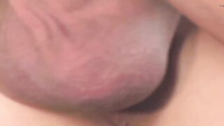 Experienced Brunette hair Stretched Wide by Palpitating Dick in Daybed