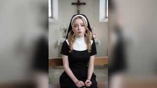 AI Dreams - Pure and virgin eighteen-year-old nun desires to have her 1st raunchy experience and lets me do soever I wanna her snatch and booty and cum in her throat, in Spanish