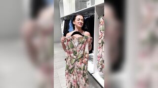 Shopping with Zuzu Enjoyable fellatio in public changing rooms