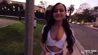 Real Teens - Bubble Booty Teen Discharges Her 1st Porn Movie