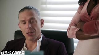 TUSHY Nice-looking anal-obsessed Hazel seduces her boss