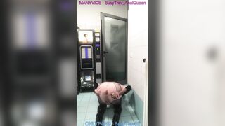 risky truckstop crap-house anal destruction with massive sextoy