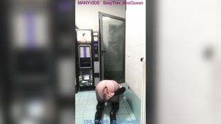 risky truckstop crap-house anal destruction with massive sextoy
