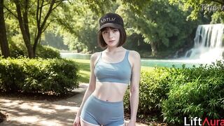 My stepsister and I had sex in the park by the waterfall after our run. I love banging her, and this babe likes taking my schlong. That babe's a real doxy[AI]