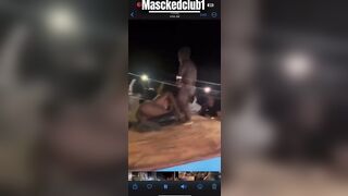 Afro Live public stage sex dwarf