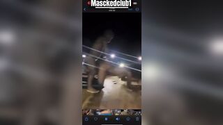 Afro Live public stage sex dwarf