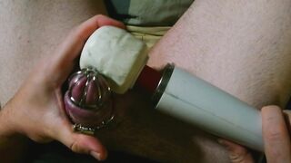 Cum for me if u can Locked in Chastity