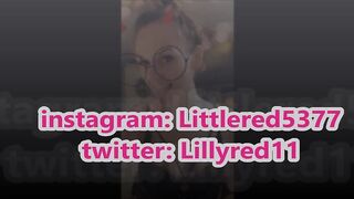 Little Red cums on cam faster than ever!