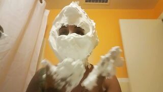 Shaving cream on face. A joy custom I did with real reaction