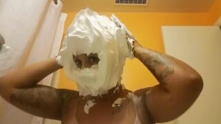 Shaving cream on face. A joy custom I did with real reaction