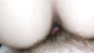 Closeup big beautiful woman snatch screw