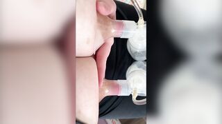 Pumping tits POV