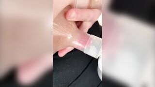 Pumping tits POV