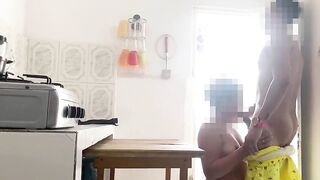 Anal sex with an amateur mother I'd like to fuck standing up ends in a creampie