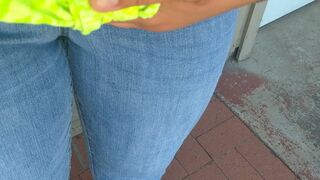 Pissing my Panties - Right outside my Front door