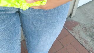 Pissing my Panties - Right outside my Front door