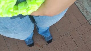 Pissing my Panties - Right outside my Front door