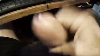 Slow motion Solo cum discharged. large load, Large head