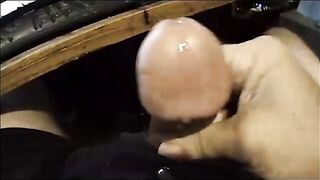 Slow motion Solo cum discharged. large load, Large head