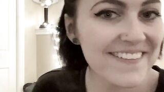Concupiscent teen deepthroats and rides toy