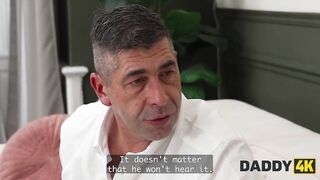 DADDY4K. A Youthful, Cute Golden-haired prefers an Mature cock
