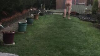 Undressed in the garden